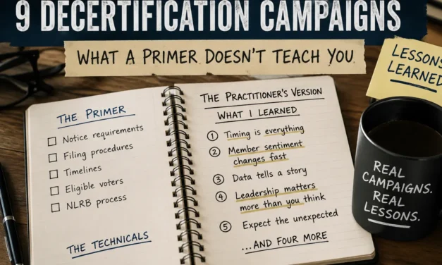 Decertification Field Notes: Insights For HR Practitioners